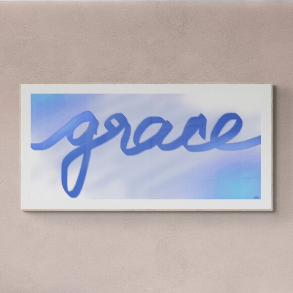 Grace | word art | Modern Wall Art Decor | Minimalist Digital Print - Picture 1 of 3
